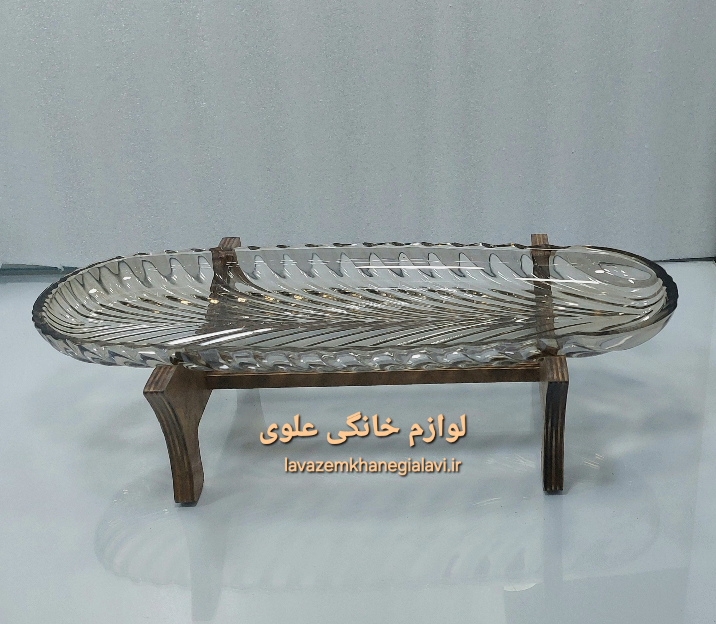 دیس پایه چوبی همه کاره سایز بزرگ